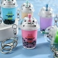 thumbnail image 4 of SIEYIO Cat Milk Tea Car Pendant Cartoon Bag Pendants Acrylic Keychain Bag Charm Jewelry, 4 of 16