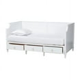 thumbnail image 3 of Baxton Studio Lowri Classic and Traditional White Finished Wood Twin Size 3-Drawer Daybed, 3 of 7
