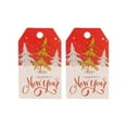 thumbnail image 3 of DESTYER 2021 Newest 100 pcs Merry Christmas Tags Kraft Paper Card Gift Label Tag DIY new year tree white, 3 of 6