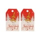thumbnail image 1 of Etiquetas de Feliz Navidad de 5x3cm, 100 Uds., etiqueta de regalo de tarjeta de papel Kraft, etiquetas colgantes DIY, envoltura de regalo, Kits de decoración para fiestas árbol de año nuevo blanco Injueey HA001764-05, 1 of 6