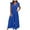 Blue, variant on Maean Wide Leg Dress Jumpsuit for Women Causal Trendy Ruffled Sleeve V Neck Loose Rompers Plus Size Long Pants