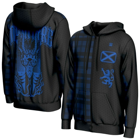 Men's ProSphere Black Drew McIntyre In-Ring Full-Zip Hoodie