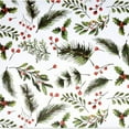 thumbnail image 2 of 4Pack Christmas Paper Placemats Watercolor Cardinal Berry Disposable Place Mats Red Green Xmas Holiday Party Decorative Paper Table Mats for Home Kitchen Table Top Decor, 2 of 5