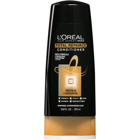 L'Oreal Paris Hair Expert Total Repair 5 Conditioner 12.6 fl. oz. Bottle - Walmart.com