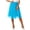 Sky Blue, variant on GEWSEY Tulle Skirts for Women Elastic Waist Dancing Skirt Mesh Tulle Above Knee Skirts (Navy, L)