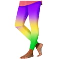 thumbnail image 2 of Womens 2026 Mardi Gras Printed Leggings Tummy Control High Waist Yoga Pants Athletic Fashion Carnival Tights Casual Fashion Bottom Pant Yellow XXL, 2 of 6