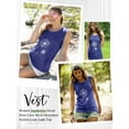 thumbnail image 2 of ZXSXSY Women Dandelion Printed Crew Neck Sleeveless Casual Tank Top, 2 of 6