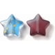 thumbnail image 3 of 100 dijes de estrella de cristal transparente, liso y esmerilado, colores surtidos. Medidas: 12,5 x 13 x 5 mm. Orificio: 1 mm., 3 of 4