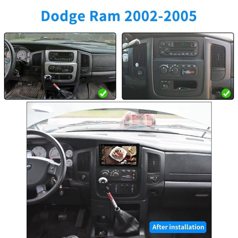 4G 64G] Car Radio for Dodge Ram 1500 2500 3500 2002 2003 2004 2005, 9 inch Android