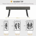 thumbnail image 3 of 39" End of Bed Bench, Velvet Upholstered Entryway Bench with Thick Padding & Steel Legs, Multifunctional Footrest for Bedroom, Living Room, Dining Room, Hallway, Grey, 3 of 7