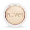 Flower Beauty Light Illusion Perfecting Powder - Pressed Powder Face Makeup, Buildable Medium Coverage with Blurring Pigments, Includes Mirror & Sponge (Nude)