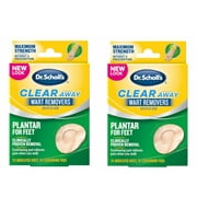 Dr. Scholl’s Clear Away Plantar Wart Remover for Feet, 24 Medicated Discs & 24 Cushioning Pads // Maximum Strength Without A Prescription