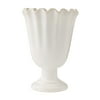 The Pioneer Woman Stoneware Scalloped Vase, Cream,