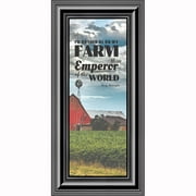 I'd Rather Be On My Farm, Country Gift, Farmer and Barn Picture Frame, 6x12 7355
