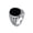 Silver, variant on Smooth Gemstone Rings for Men Cabochon Oval Stainless Steel Personalized Meaningful Gift for Him Simple Vintage Black Silver Gold Plated Jewelry Silver Size 10