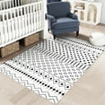 thumbnail image 3 of Belffin Vintage Boho Black and White 5x8 Area Rug for Bedroom, Machine Washable Rug Carpet., 3 of 8