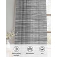 thumbnail image 6 of Vintage Gray Sheer Curtains 45 Inch Length 2 Panels Set for Living Room/Bedroom, Country Farmhouse Abstract Minimalist Art Kitchen Curtains Grommet Semi-Sheer Curtains Window Treatments 42"x45"x2, 6 of 7