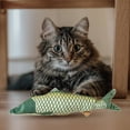 thumbnail image 4 of Kripyery Cat Catnip Toy Funny Realistic Shape Built-in Catmint Bite-resistant Interactive Relieve Boredom Soft 3D Simulation Fish Pet Kitten Chew Plush Toy for Home, 4 of 8