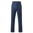thumbnail image 5 of Men's Casual Pants Men Spring And Summer Casual All Solid Color Linen Fashion Trousers Loose Beach Pants Navy L, 5 of 7