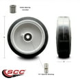 thumbnail image 2 of SCC - 8" Rubber on Aluminum Wheel Only w/Roller Bearing-1/2" Bore-600 lbs Cpty, 2 of 2