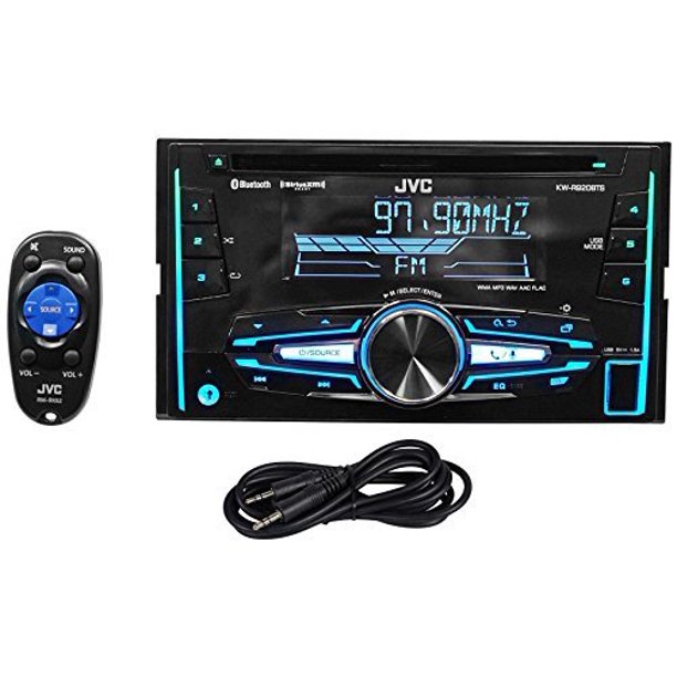 Package JVC KWR920BTS DoubleDin InDash Stereo/CD Player/Receiver With Bluetooth + Trisonic 6