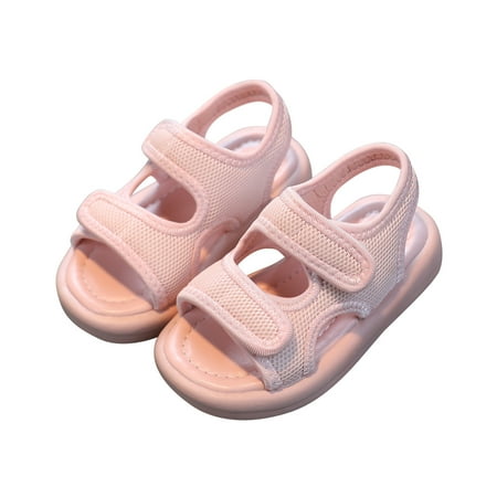 

CTEEGC Cute Toddler Baby Girls Sandals Beach Sandals 1-6 Years Shoes with Soft Mesh
