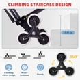 thumbnail image 5 of Veeboto 3-IN-1 Heavy Duty Aluminum Stair Climbing Dolly, 1000LBS Capacity Industrial Convertible Folding Hand Truck Dolly Cart with Solid Wheels for Office/Moving/Travel Red, 5 of 7