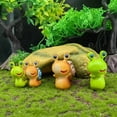 thumbnail image 6 of rygai Snail Desktop Ornament Cartoon Solid PVC Craft Colorfast Fish Tank Landscaping Smooth Cute Animal Figurine Table Decoration Home Supplies,Green, 6 of 7