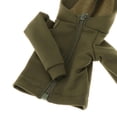 thumbnail image 2 of kusrkot 1/6 Female Long Sleeve Zippered Sweatershirt Tops for 12inch Action Figure Model Green, 2 of 4