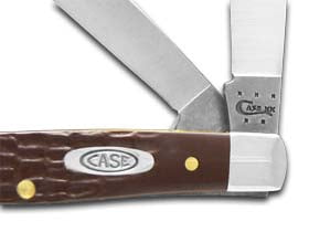 Case XX Jigged Brown Synthetic Stockman Stainless Pocket Knife 00106