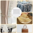 thumbnail image 5 of 1set 5 Yards Polyester Cross Lace Flower Wavy Ribbons for Cloth Making Decor White 1-3/8 inch(35mm), 5 of 9