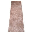 thumbnail image 2 of Rugsotic Carpets Hand Tufted Shag Polyester Eco-Friendly Area Rugs - 2'6''x6', Runner, Beige, Plain Solid Design, High Pile Handmade Anti Skid Rugs for Living Room, Bed Room K00111, 2 of 5
