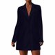 thumbnail image 5 of Puntoco Abrigo Moda Mujer Cálido Longitud Media Color Sólido Manga Larga Traje Chaqueta Liquidación Puntoco Puntoco-1, 5 of 8