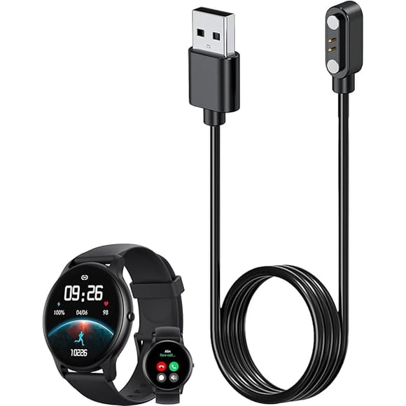 ccwonima Smart Watch Charger for Parsonver SR1 2Ft/60cm 2 Pin USB Portable Magnetic Charging Cable Cord for Parsonver SR1 Smart Watch