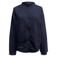 thumbnail image 5 of Lightweight Zip Up Jackets for Women Long Sleeve Casual Plain Waffle Jacket Fall Coat Outerwear, 5 of 6