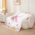 thumbnail image 2 of Erosebridal Monogrammed Throw Blanket for Couch 30x40,Personalized Initial Plush Blanket,Letter Decoration, 2 of 7