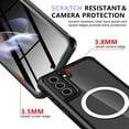 thumbnail image 6 of Casetego for Samsung Galaxy S21 FE Case,Compatible with MagSafe Full Body Shockproof with Built-in Screen Protector + Lens Protector Drop Protective Phone Cover,Black, 6 of 8