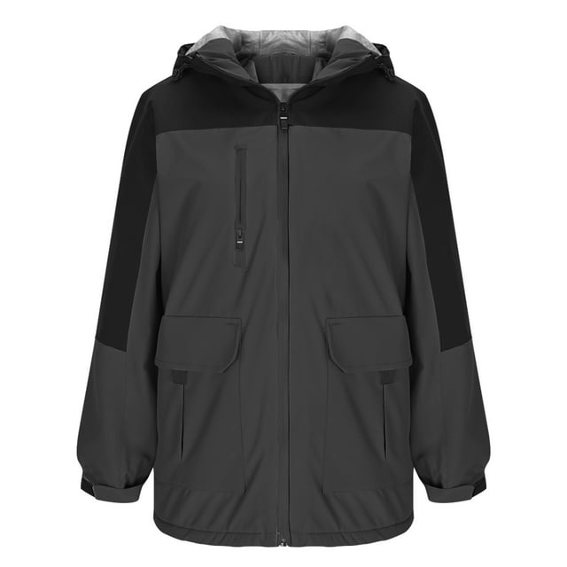 fheaev Veste à Capuche pour Femmes Veste de Ski Chaude Manteau d'Hiver Imperméable Coupe-Vent Veste de Planche à Neige à Capuche pour Randonnée Voyage