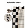 thumbnail image 5 of Farm Theme Valances for Windows Buffalo Check Plaid Truck with Dwarf Pumpkin Kitchen Valance Curtain Rod Pocket Small Curtains for Cafe Bathroom Laundry Basement 54" x 18", 5 of 8