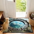 thumbnail image 4 of Felpudo con ilusión óptica 3D | Alfombra antideslizante y absorbente para baño y entrada | 40 x 60 cm, impermeable y atrapa la suciedad para baño, cocina y puerta de entrada, 4 of 6