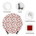 thumbnail image 4 of Kdxio Red Birds Bone China Decorative Plate Ceramic Decorative Plate for Home Office Wall Stand Decorative Plates for Home Bedroom-10in, 4 of 6