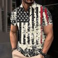 thumbnail image 2 of Save On Summer Polo Shirts For Men Independence Day Patriotic Collared Tee Shirts Ultra Soft Short Sleeve Tunic Tops Causal Retro Sweatwear Usa Flag Star Stripe Top Beach Holiday Outfits, 2 of 5