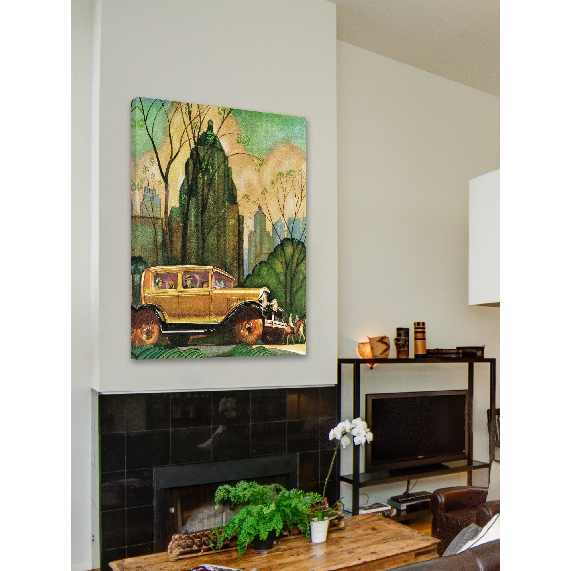 Marmont Hill "In the City" Painting Print on Canvas