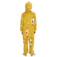 thumbnail image 3 of Soft Big Kids Onesie Pajamas Cozy Loose-Fit Jumpsuits for kids with Pockets for Christmas Lounge & Play Cartoon Chickens Pattern, 3 of 8