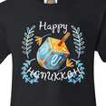 thumbnail image 4 of Inktastic Happy Hanukkah Dreidel and Laurels Youth T-Shirt, 4 of 5