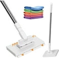 thumbnail image 1 of 2026 New Snap Grip Mini Mop with Replacement Cleaning Cloth,Clever Zero Touch Mini Mop,100cm Long Handle Mopping Sweeper Stick for Multi Cleaning,Wet and Dry Use (1 Set), 1 of 7