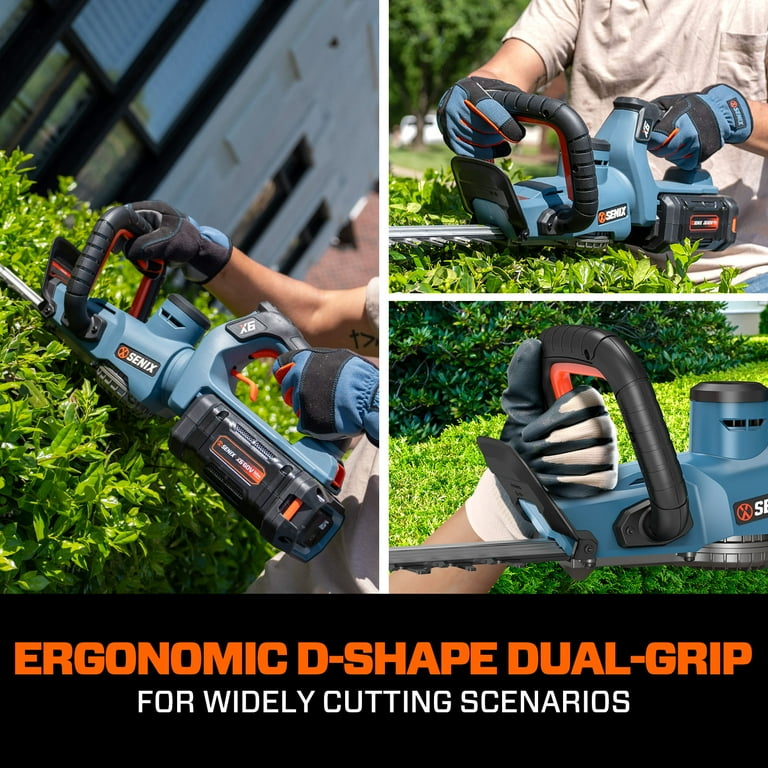 Senix, Cordless Hedge Trimmer, HTX6-M1, 26-inch, 60V Max - Walmart.com