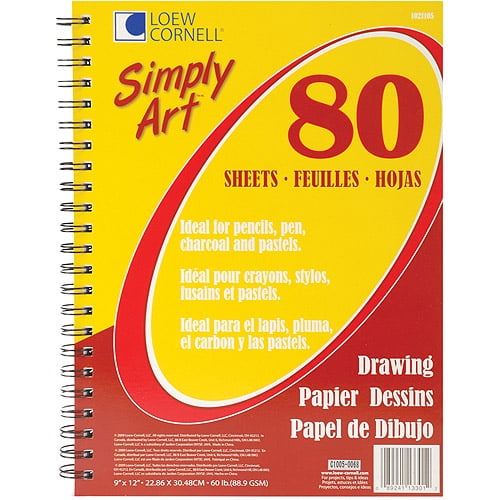 Simply Art Drawing Paper Pad, 80 Sheets