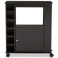 thumbnail image 3 of Pemberly Row Mobile Home Bar Cabinet in Dark Brown, 3 of 5