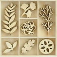 thumbnail image 2 of Kaisercraft Themed Mini Wooden Flourishes 35/Pkg-Nature, 2 of 3